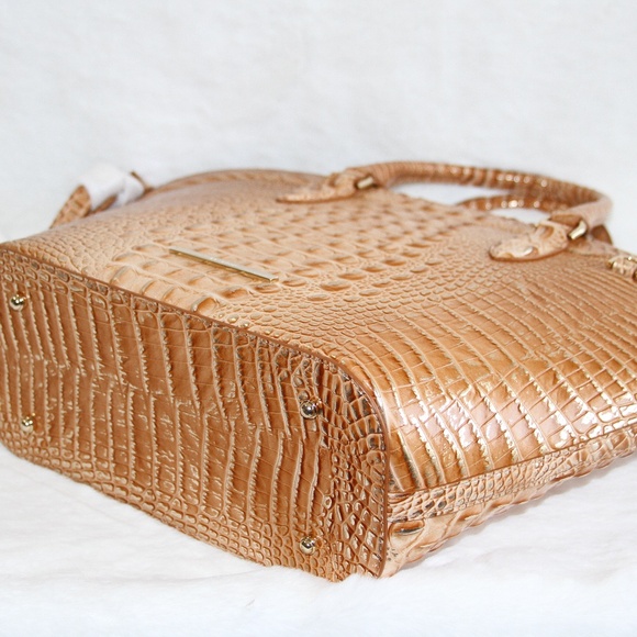 Brahmin Jeanne Tote Bag Honey Brown Melbourne Leather Purse NWT - Picture 5 of 7